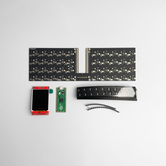 roBa Low Profile キーボード 組み立て済み 黒 Buy Pre-soldered keezyboost40 40 Keys RP2040 Low Profile