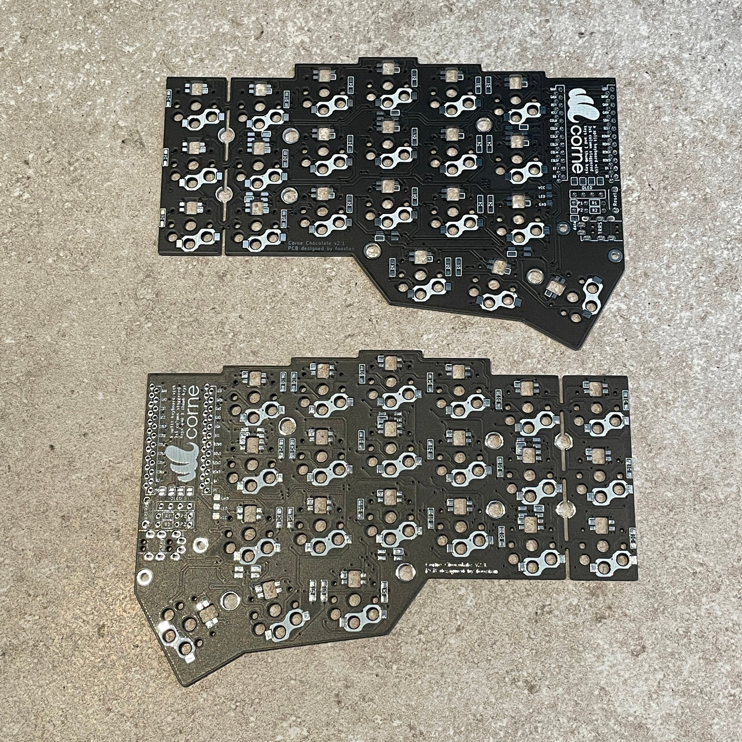 Crkbd v2.1.0 コルネチョコレート kailh ロープロファイル ホット 