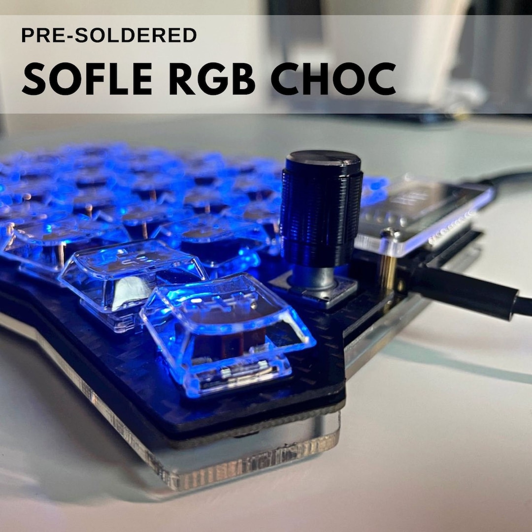 Presoldered Sofle RGB Choc V2.1 Low Profile Soflekeyboard Split
