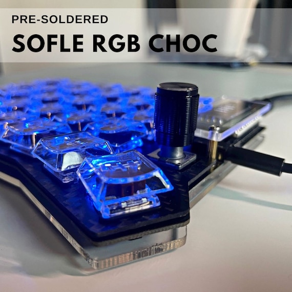 はんだ付け済み Sofle RGB Choc v2.1 ロープロファイル