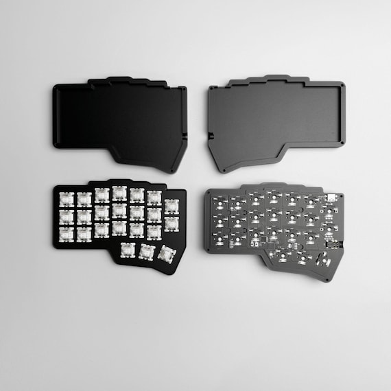 すぐに使えるCorne v4.1 MX、研磨アルミニウム2ウェイテン