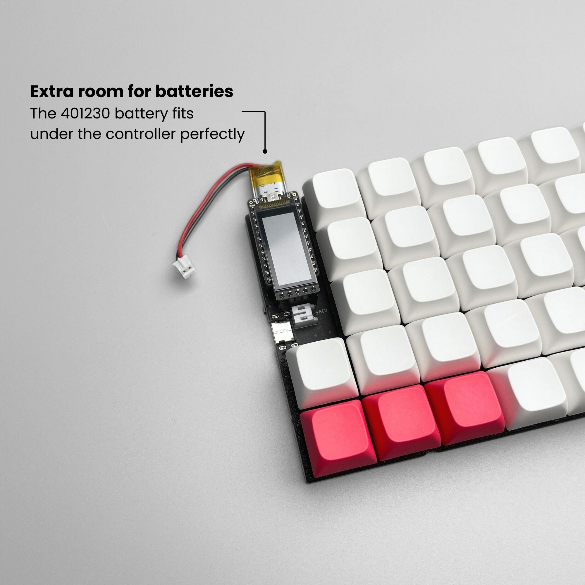 はんだ付け済みワイヤレス FelixKeeb (MX ホットスワップ ソケット付き