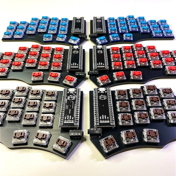 Pre-soldered Cantor 42 Keys Diodeless Choc / Chocolate Low Profile