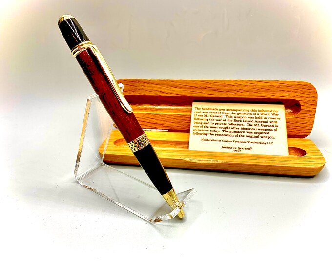 Pen - World War 2 Era M1 Garand w/FREE Case & Personalization