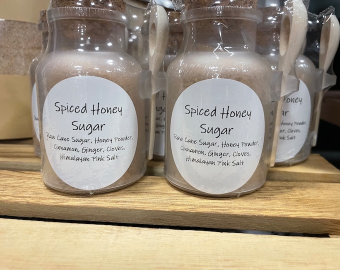 Spiced Honey Sugar, Gourmet Sugar Blend, Tea, Coffee, Baked Goods, Snickerdoodles, Cocktail Glass Rim