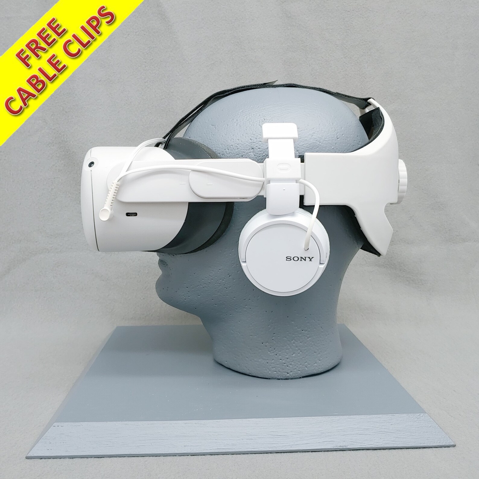 On Ear Headphones for Oculus Quest 2 Aftermarket Head Strap Etsy