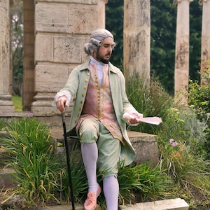 18th century male suit, Costume replica, Rococo.