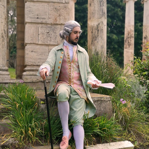 18th century male suit, Costume replica, Rococo.