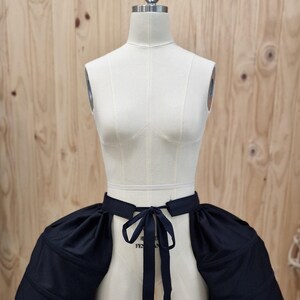 Pocket Hoop (panier), 18th century, Rococo, Historic undergarment, reenactment, cosplay. Black