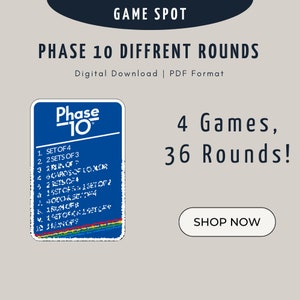 PHASE 10 CARD Game A Rummy Card Game with a Twist Fundex Games Challenging  New $20.26 - PicClick AU