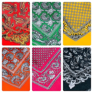 Mexican Paliacates / Bandanas (approx 58cm x 58cm)