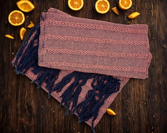 Rebozo Herencia 100% algodón, de origen mexicano, 2.0 m