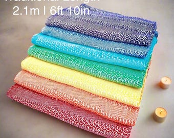 Premium Cotton Chakra Rebozo Set (7 Colors, 2.1m) – Closing of the Bones Ceremony