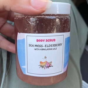 Elderberry Seamoss Body Scrub with Himalayan Salt