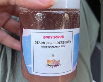 Elderberry Seamoss Body Scrub with Himalayan Salt