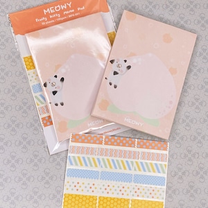 Cute fruit & cat memo pad 50 sheets