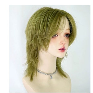Etsy green wig cheap