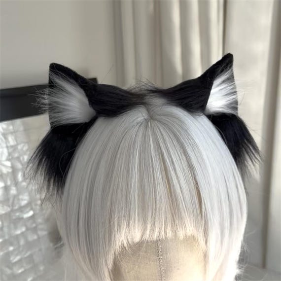 Cat Ears Headband, Cosplay Cat, Faux Fur, Fursuit, Halloween