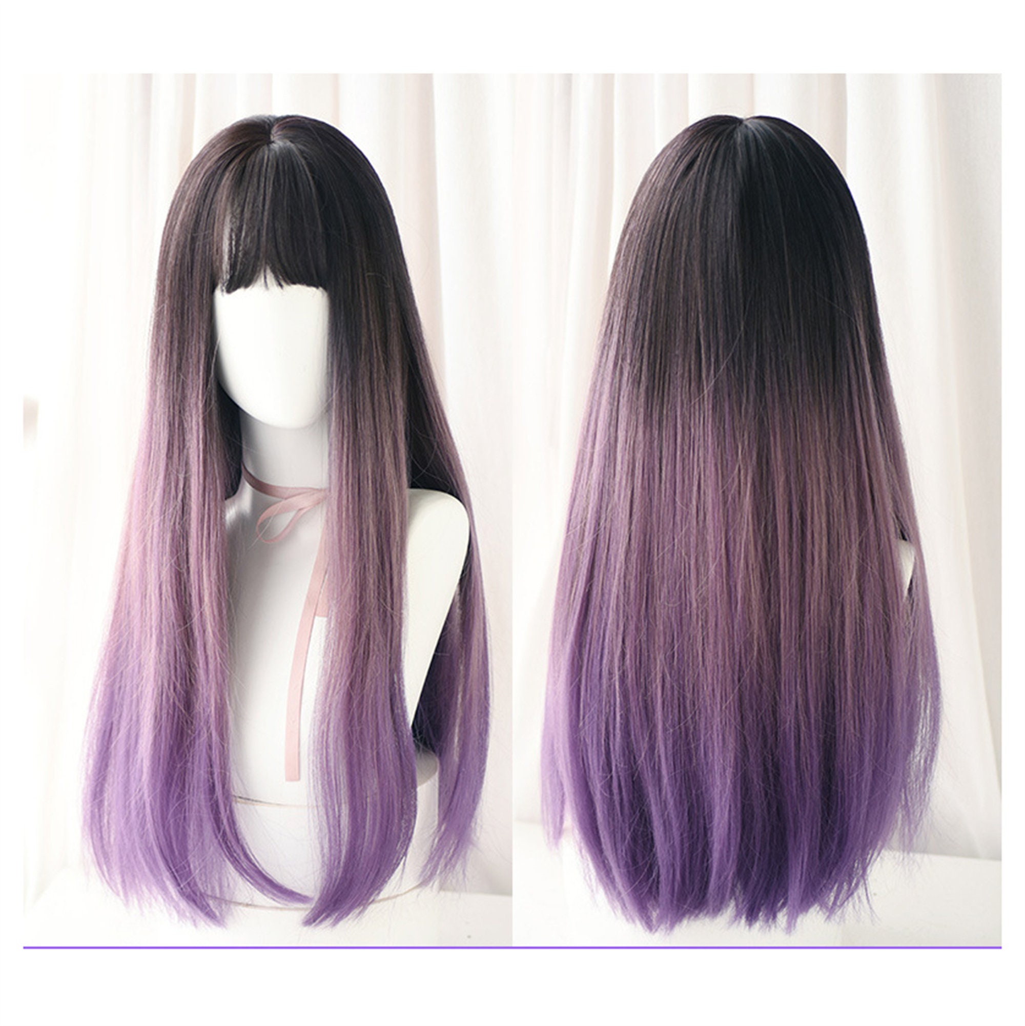 Purple Ombre Wig - Etsy