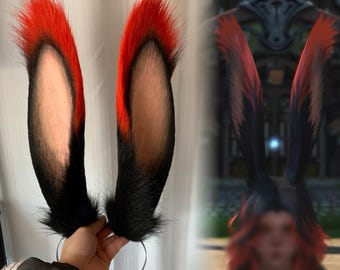 ff14 Viera Bunny Ears Headband, Custom Color Available, Cosplay FF14, Cosplay Rabbit Ears, Big Animal Ears Headabnd