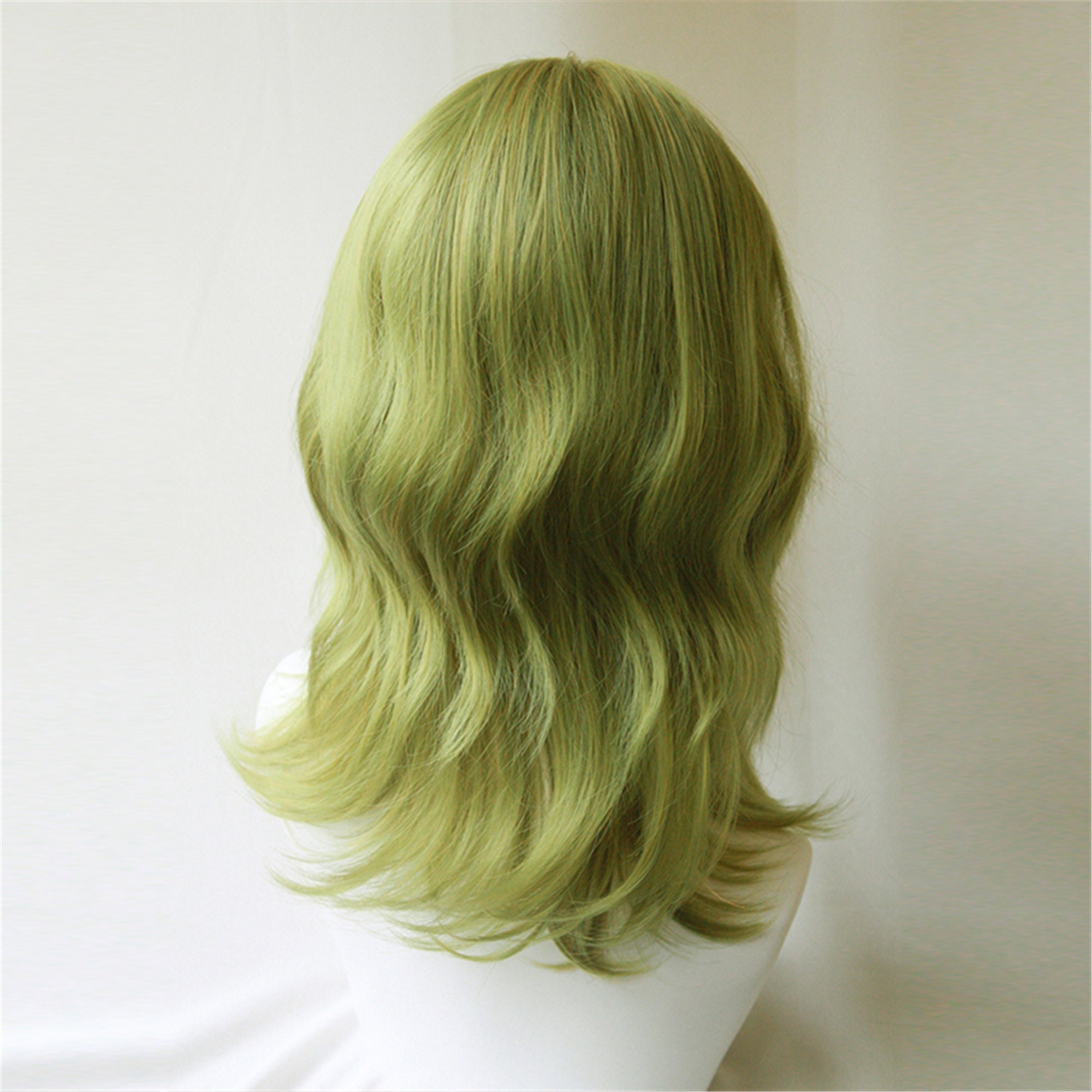 Green Mullet Wig Irregular Fluffy Short Wig Short Curly Wig Etsy