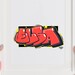 Custom Graffiti Name, Printable Graffiti Canvas Wall Art, Modern ...
