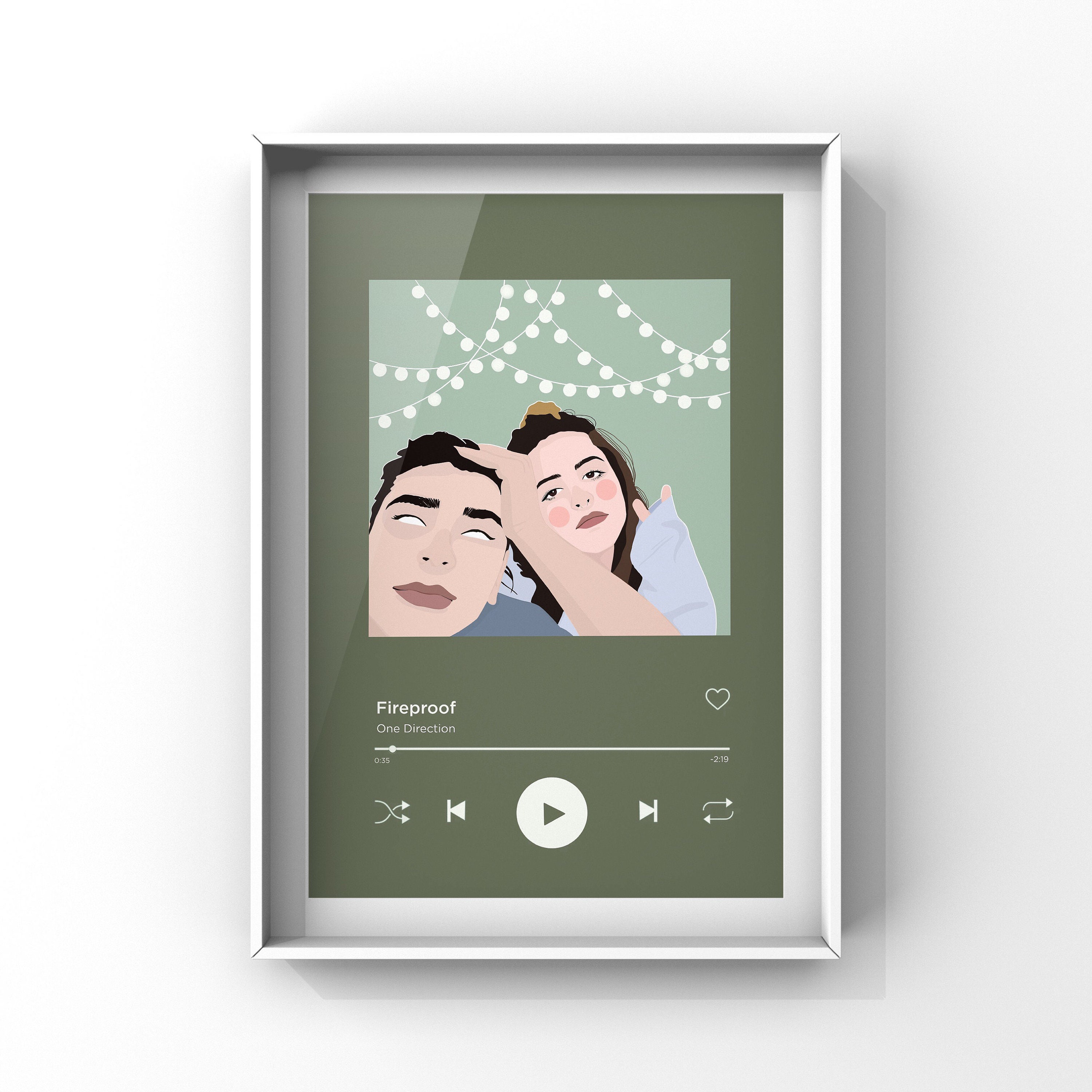 Discover CUSTOM SPOTIFY ALBUM, Cover Spotify Drawing, Custom Portrait, Cover with Your Song
