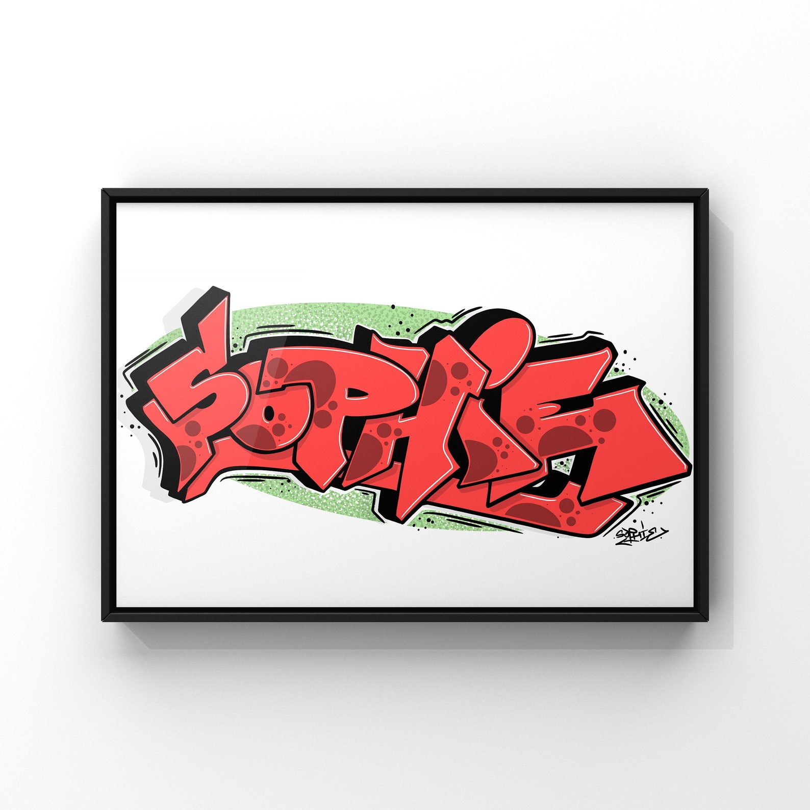 Custom Graffiti Name Printable Graffiti Canvas Wall Art | Etsy