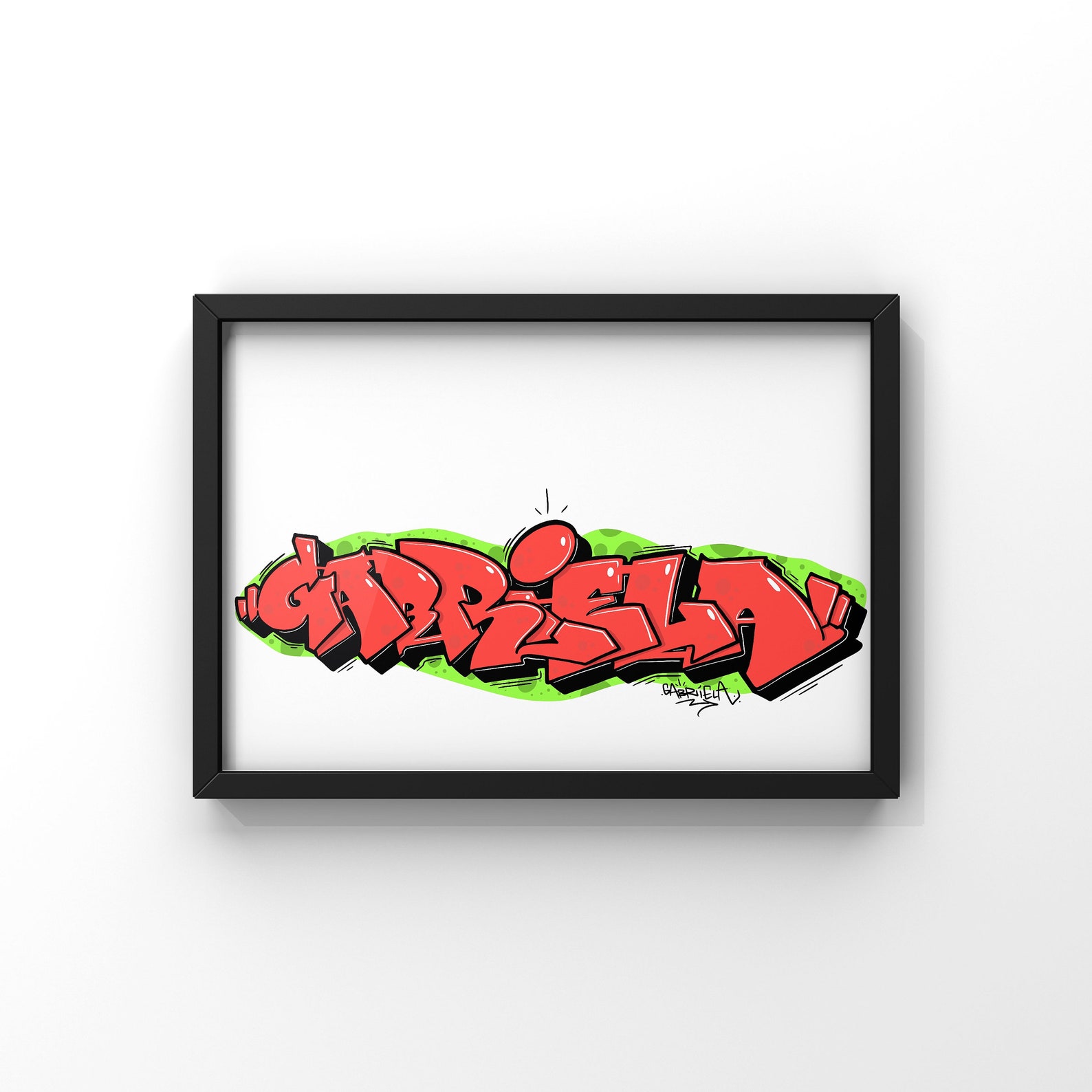Custom Graffiti Name Printable Graffiti Canvas Wall Art | Etsy