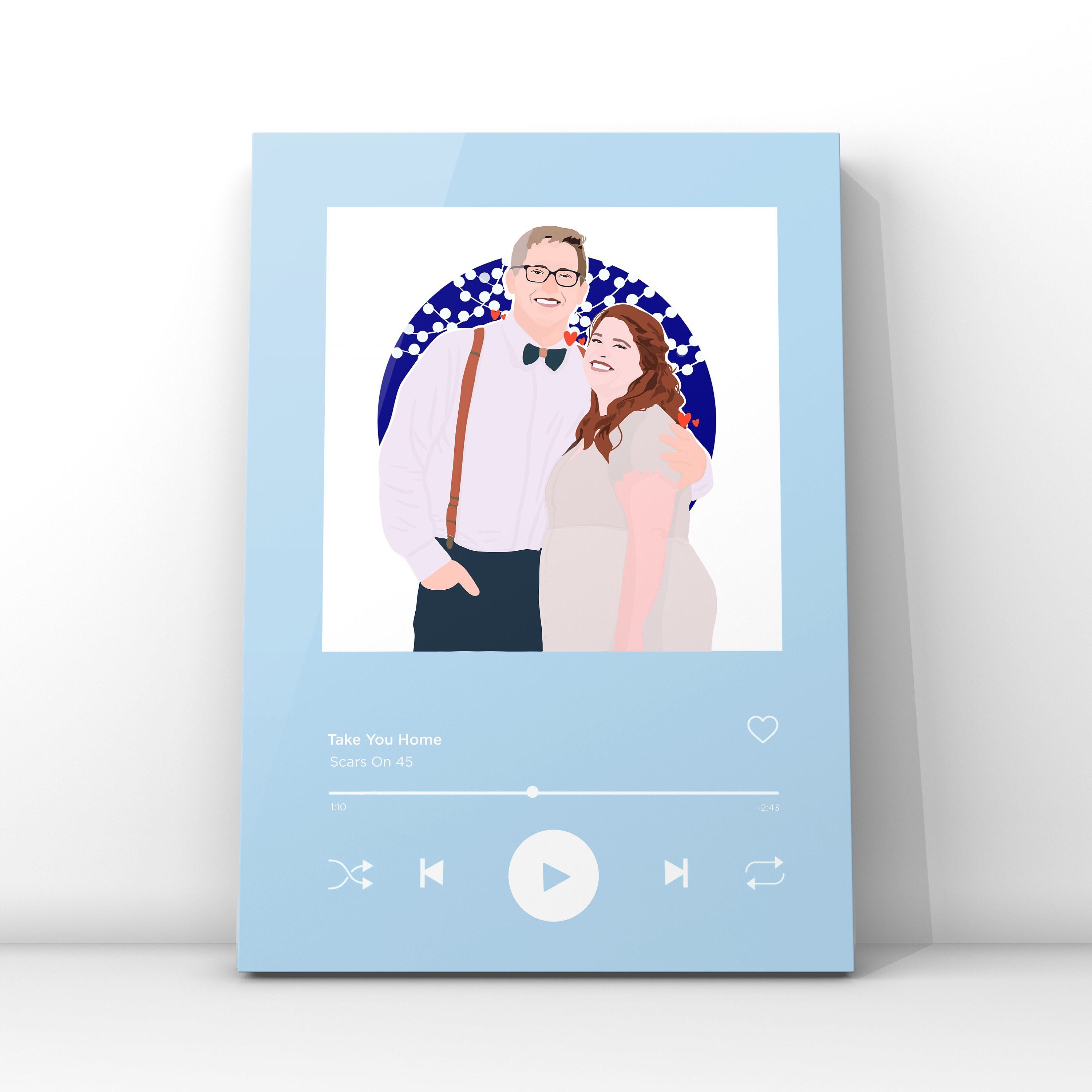 Discover CUSTOM SPOTIFY ALBUM, Cover Spotify Drawing, Custom Portrait, Cover with Your Song