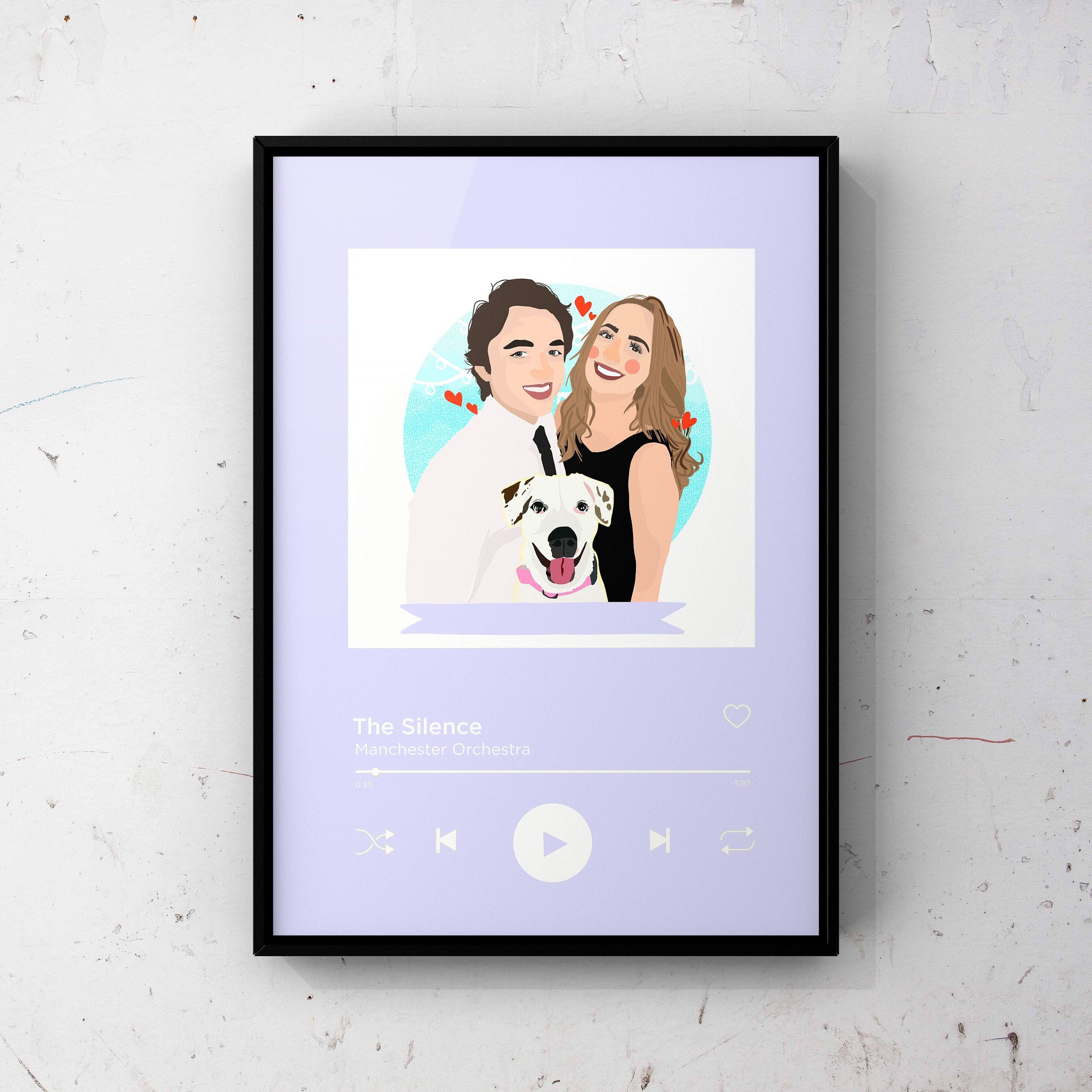 Discover CUSTOM SPOTIFY ALBUM, Cover Spotify Drawing, Custom Portrait, Cover with Your Song