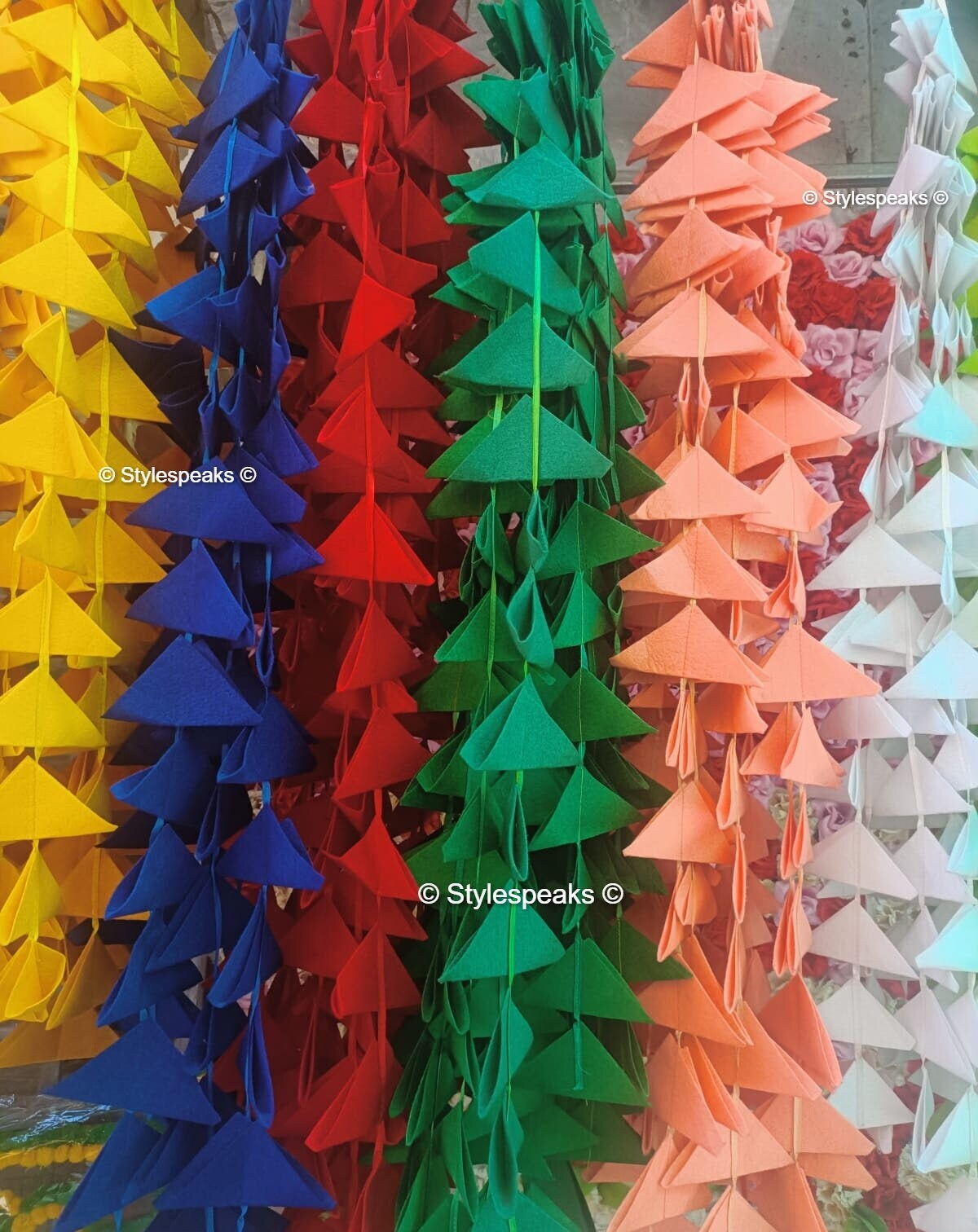 Colorful Fabric Garland/string Banners and Bunting Flags Etsy