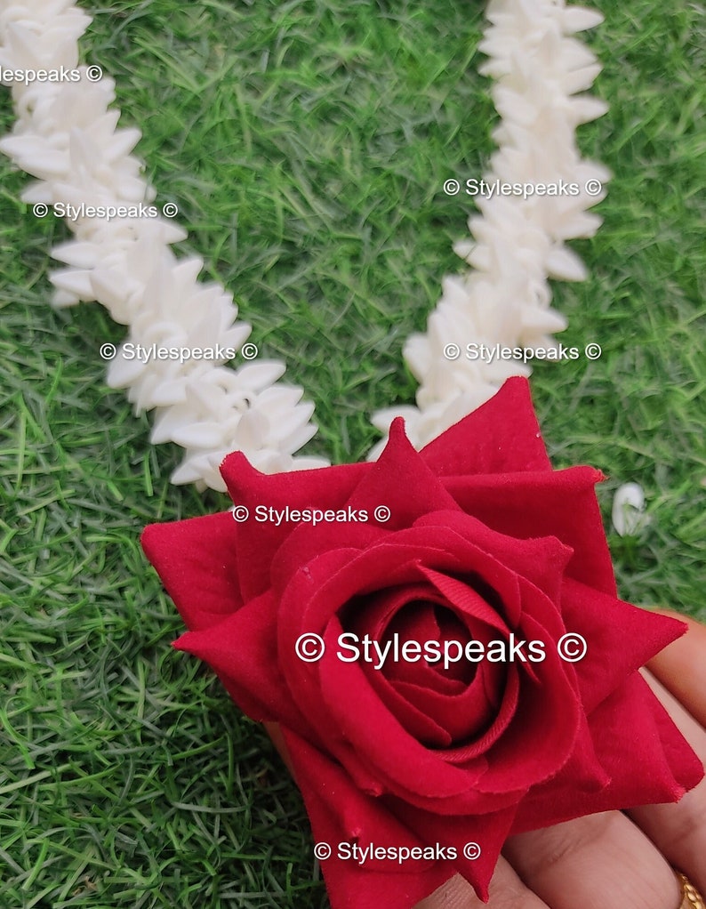 Traditional Artificial Jasmine Milni Mala With Flower Murti Etsy