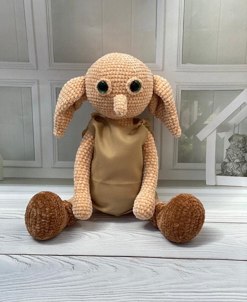 Dobby Elf Crochet Pattern Inspired Amigurumi tutorial PDF Etsy