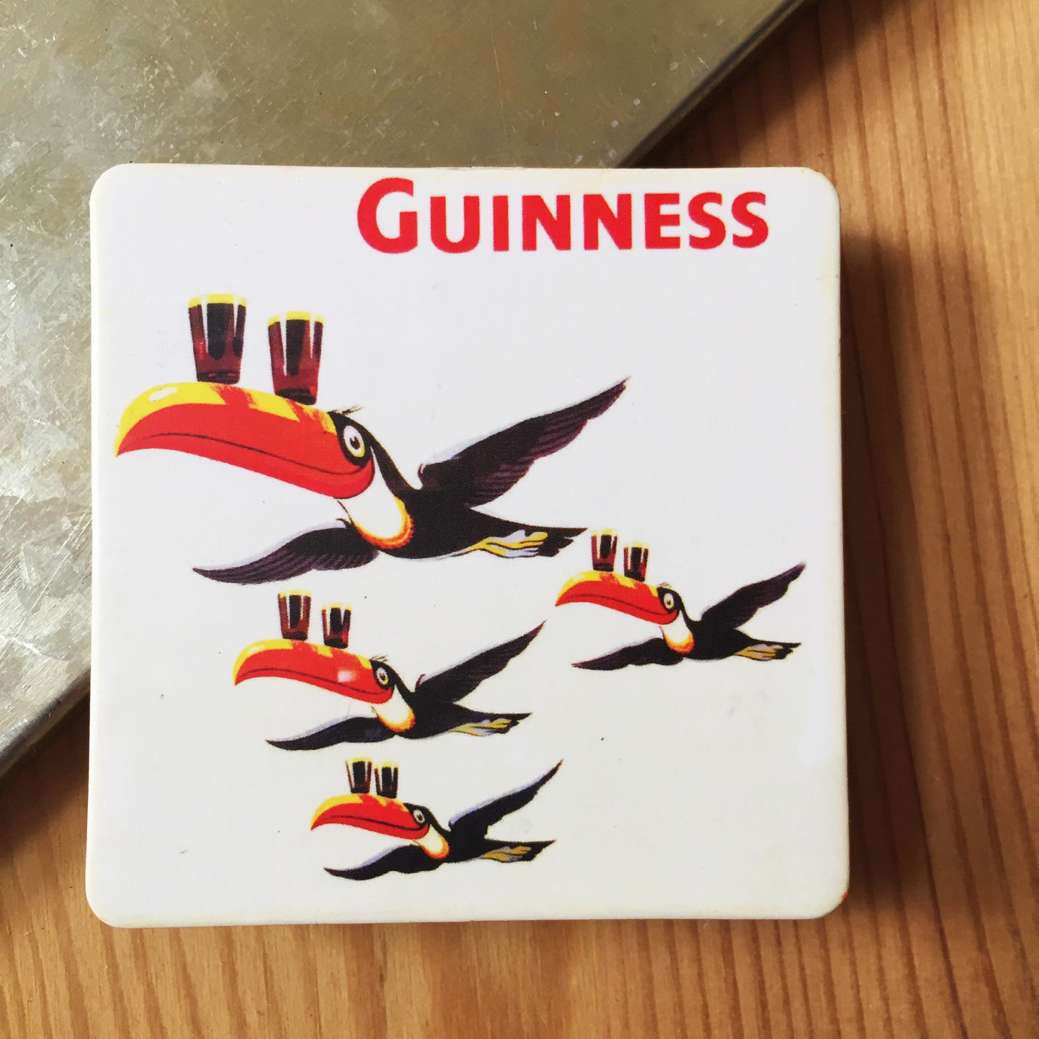 Guinness Irish Beer Toucan Bird Flying Vintage Publicité Magnet For | Décor Frigo Mural Idées Cadeau
