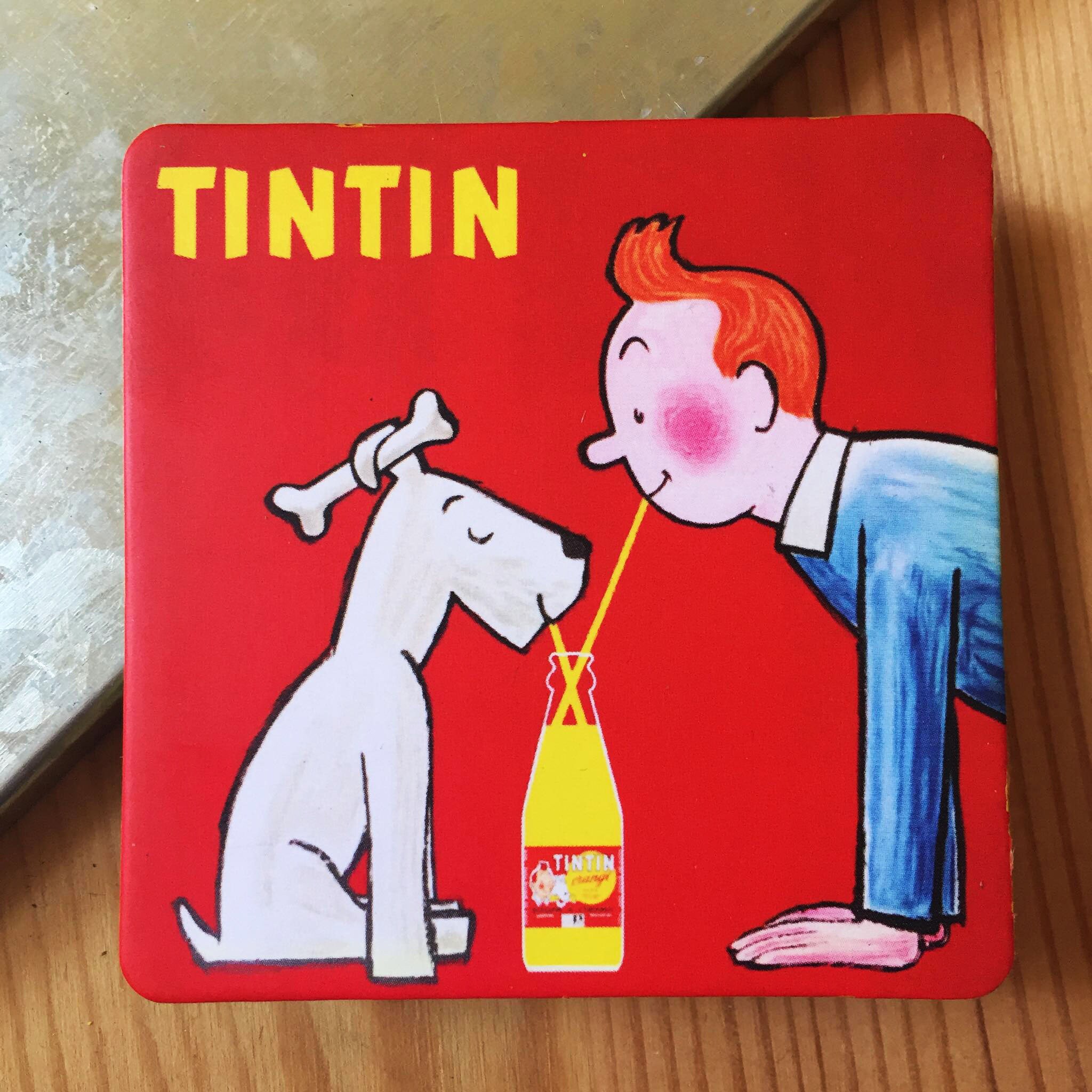 Tintin Vintage Publicité Magnet Pour | Décor Frigo Mural Idées Cadeaux |