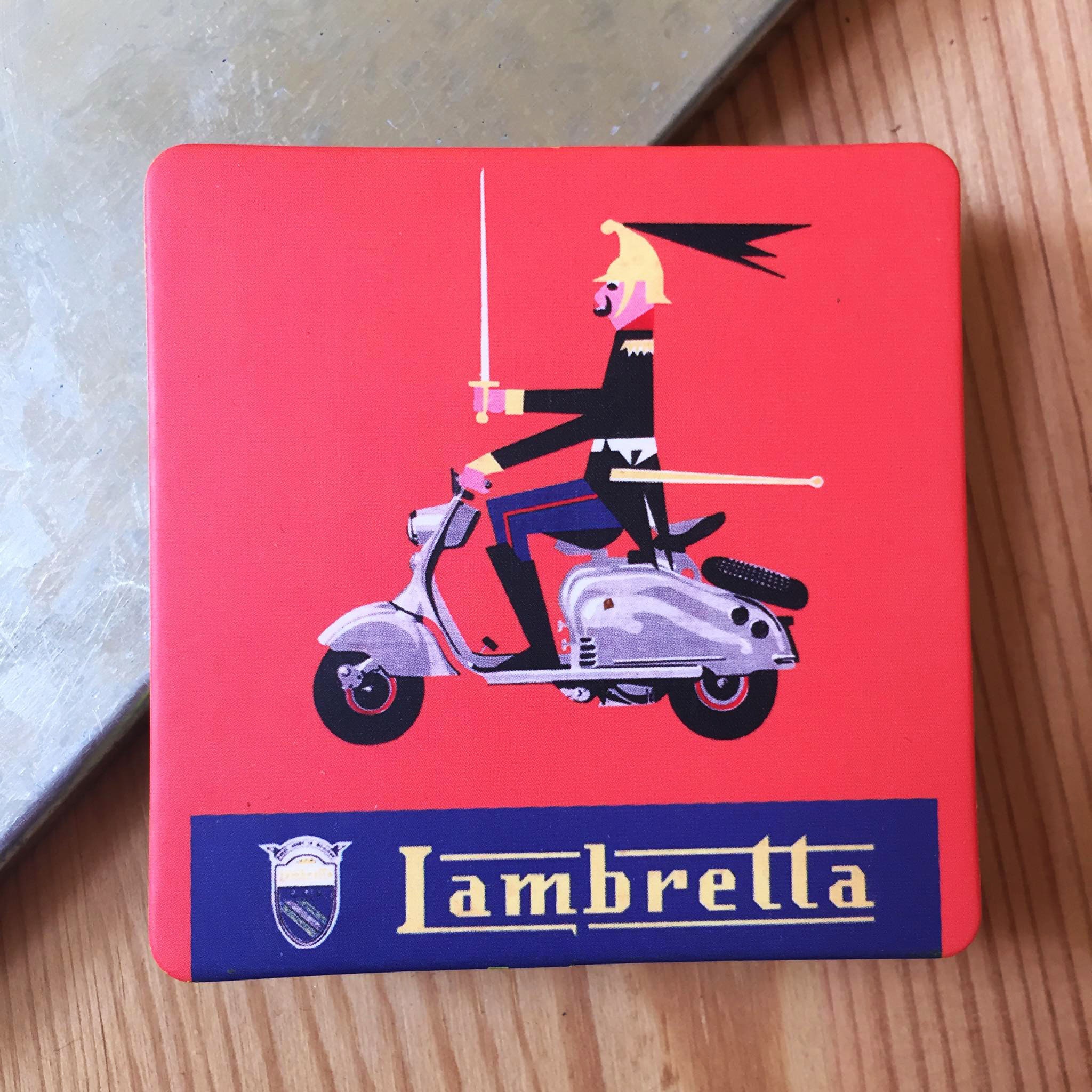 Lambretta Italien Icon Scooter | Nostalgie Aimant Pour Décor Frigo Mural Idées Cadeaux |