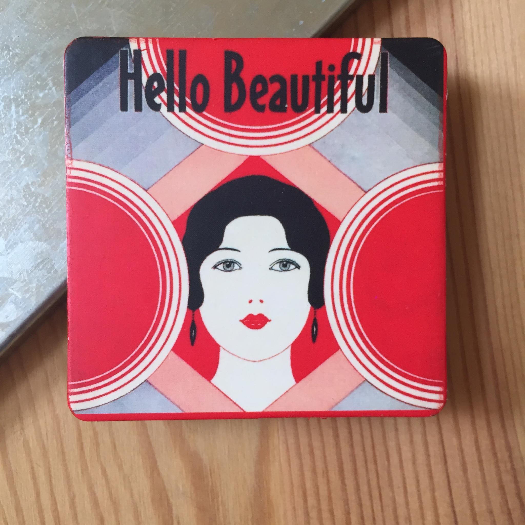 Bonjour Belle Aimante de Mode d'art Pour | Décor Frigo Mural Idées Cadeaux |