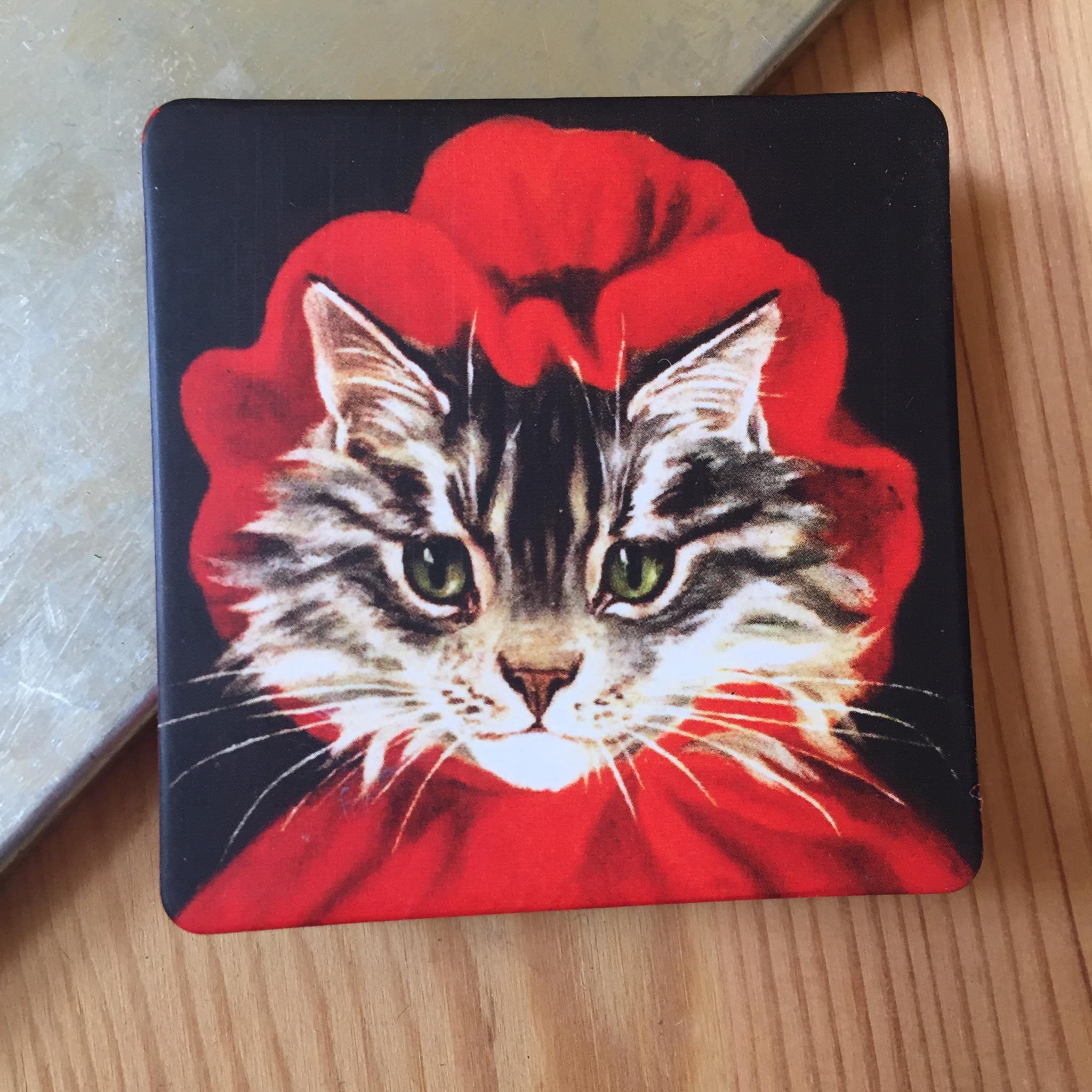 Cat Lovers Little Red Riding Hood Magnet For | Décor Frigo Mural Idées Cadeaux |