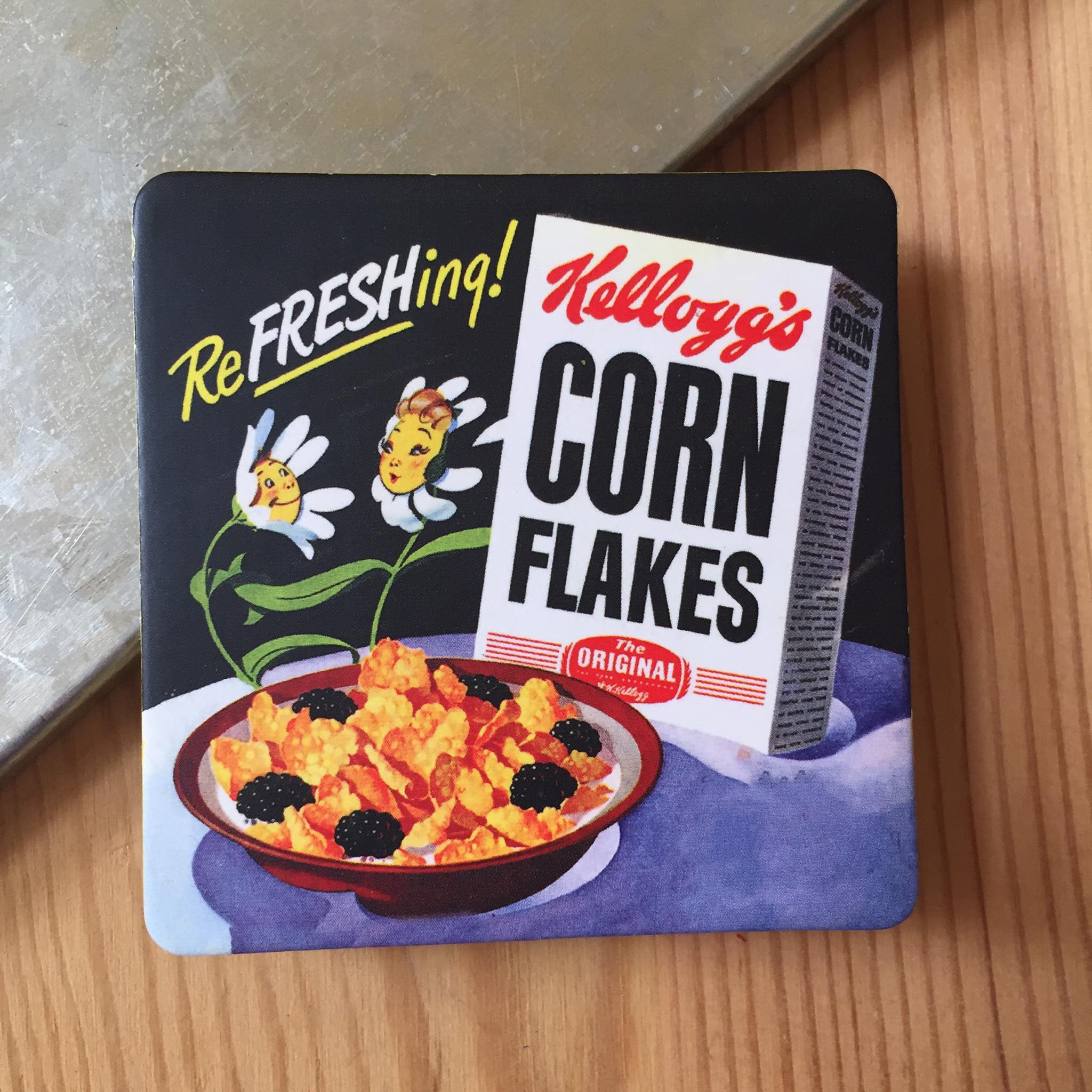 Kellogg's Corn Flakes Vintage Publicité Magnet For | Décor Frigo Mural Idées Cadeaux |
