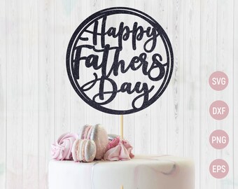 Download Fathers Day Cake Topper Svg Etsy