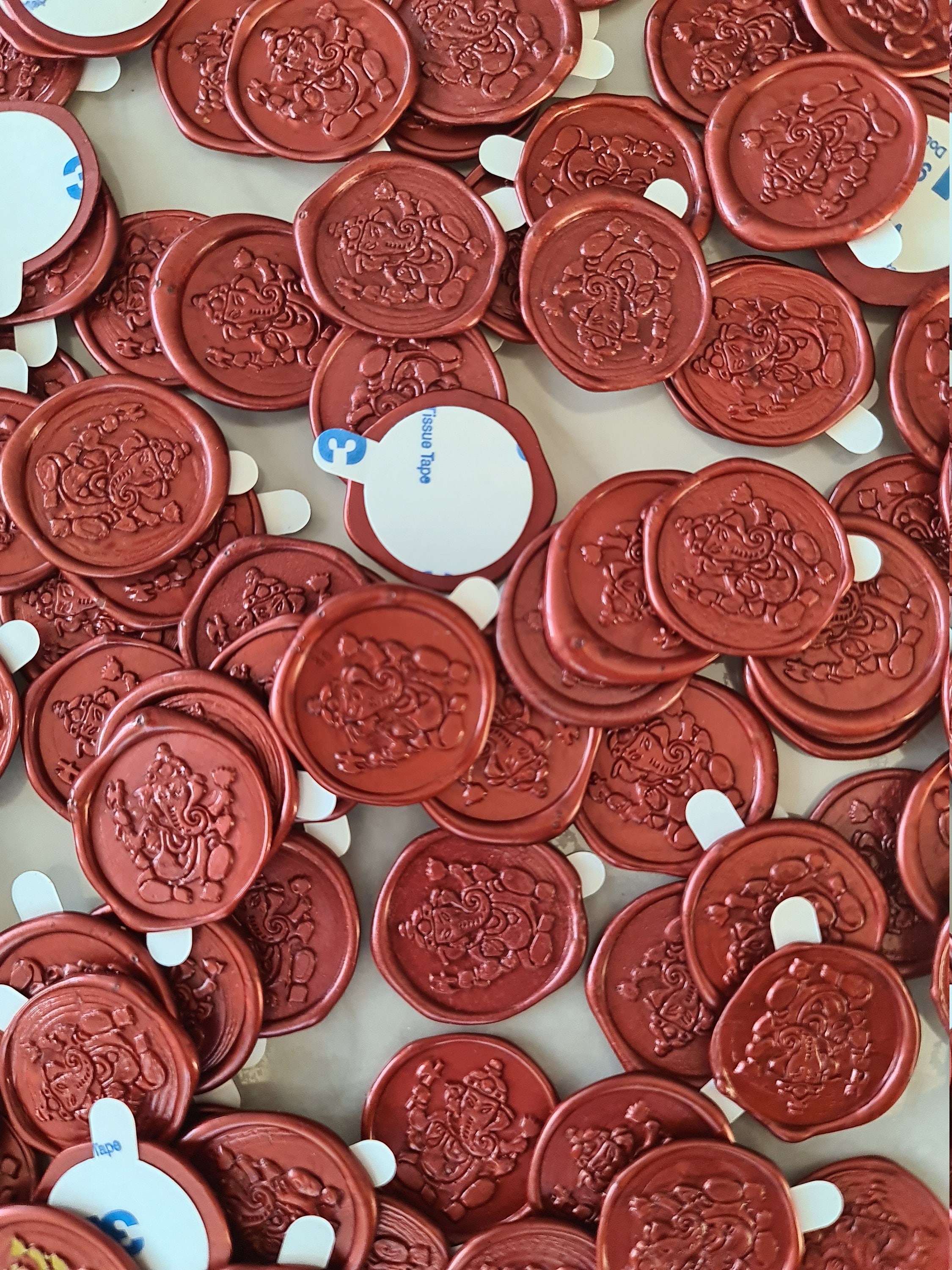 Selfadhesive Tissue Thin Doublesided Sticky Tabs for Wax Etsy