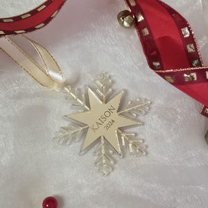 Sneeuwvlok kerstversiering ornament
