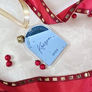 Gewölbte personalisierte Weihnachtsdekoration Ornament