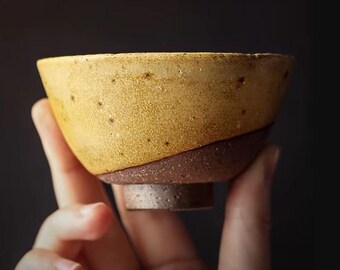 Tazza da tè in ceramica in stile giapponese, tazza da tè, tazza creativa fatta a mano retrò