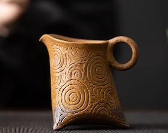 Brocca da tè in ceramica spessa da 120 ml, brocca fatta a mano