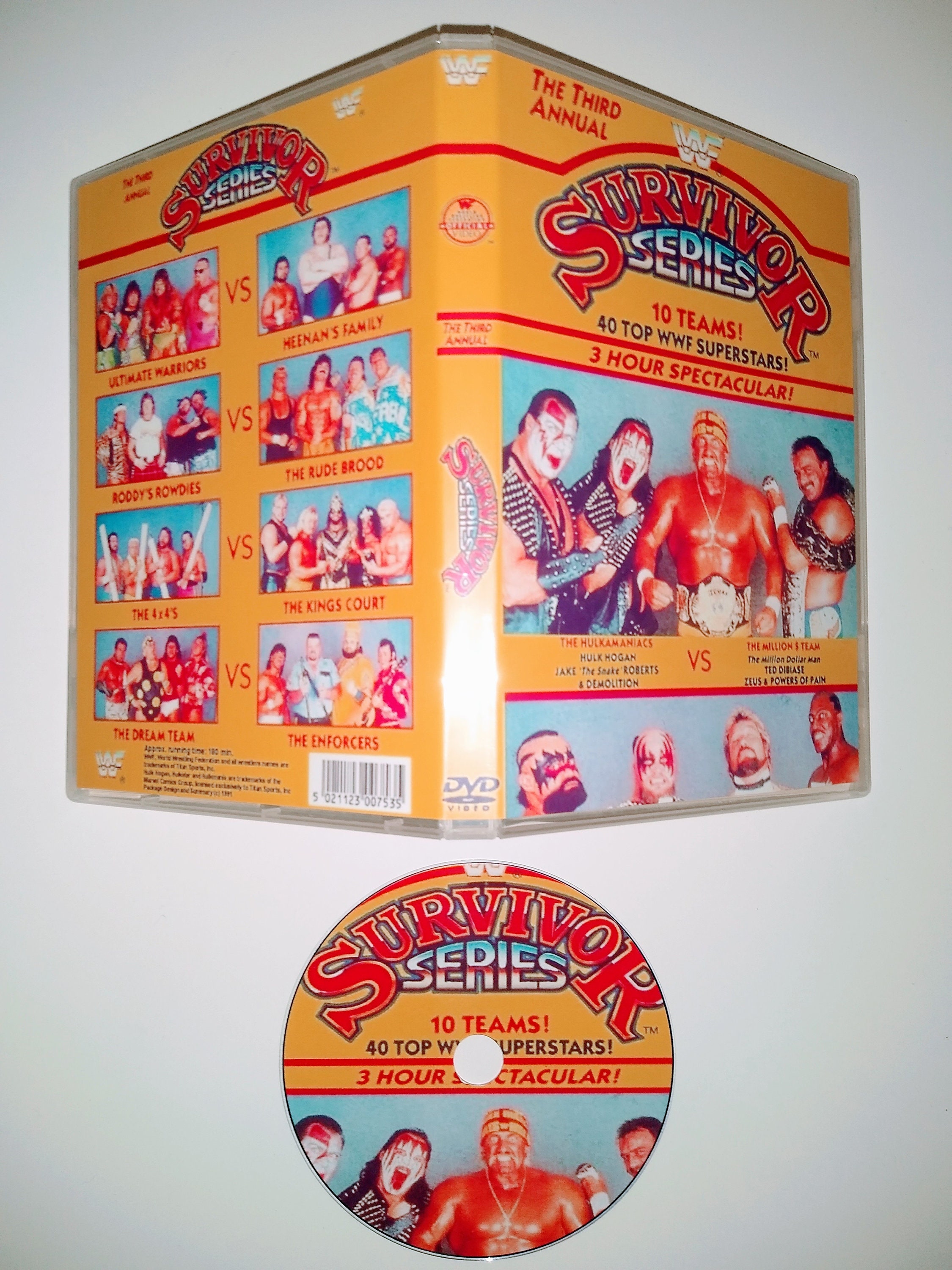 WWF 1989 SURVIVOR SERIES 3 Dvd & Case Etsy