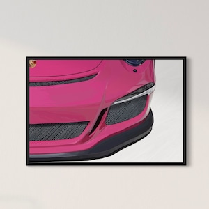 Porsche Rubystone - 992 GT3 RS Art - Limited Edition - Pieces of Porsche