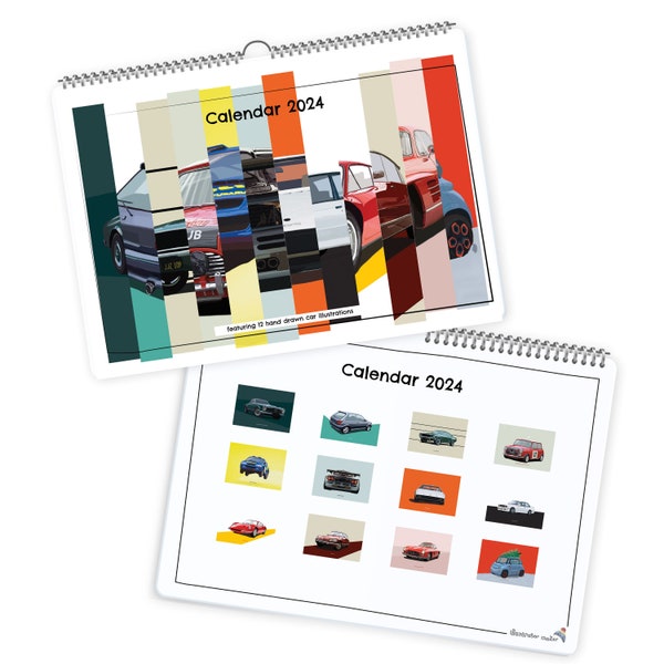 Car Calendars 2024 Etsy