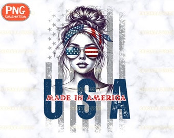 USA png, Retro America png, 4th of July png, Patriotic Design, Digital Download, American Flag Art, Instant Download